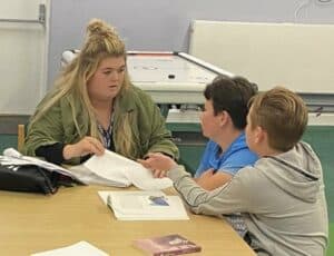 Derby college volunteers
