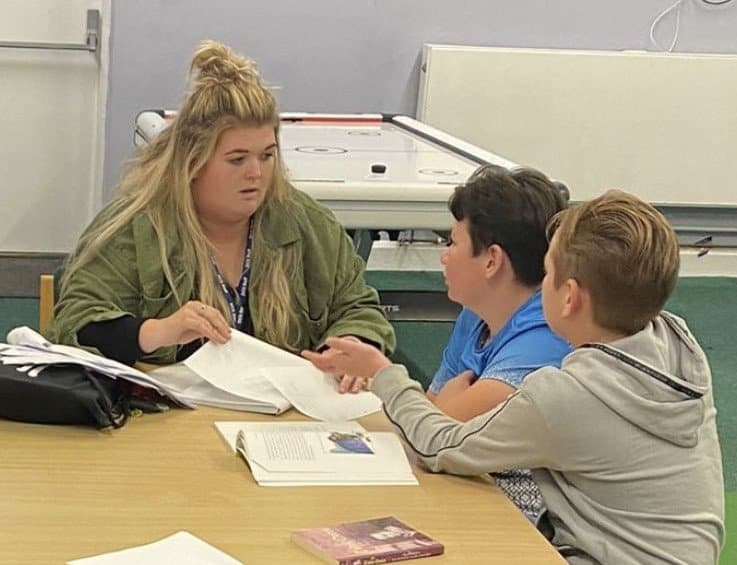 Derby college volunteers