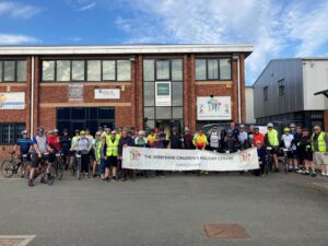Cyclist ride for charity