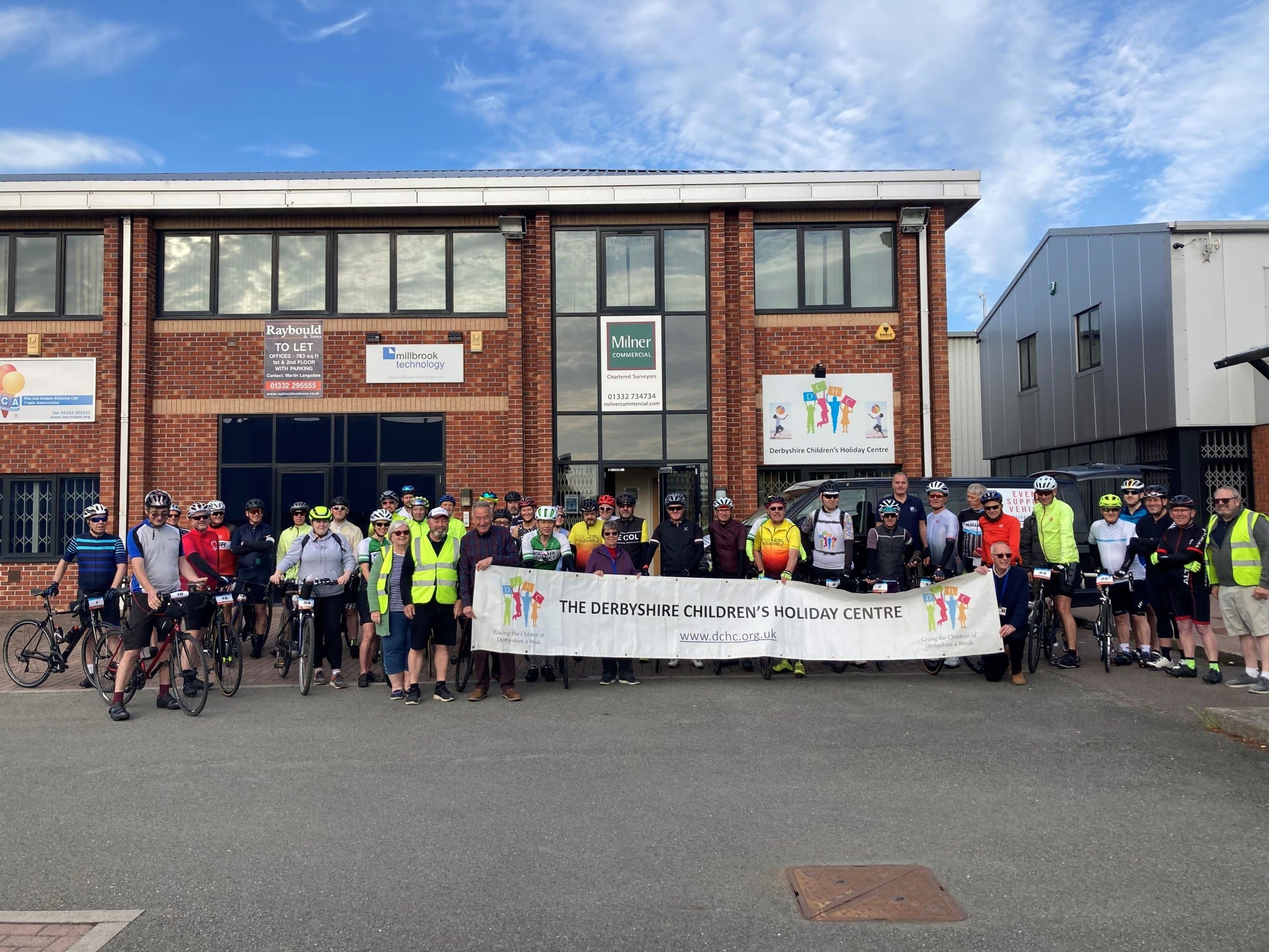 Cyclist ride for charity