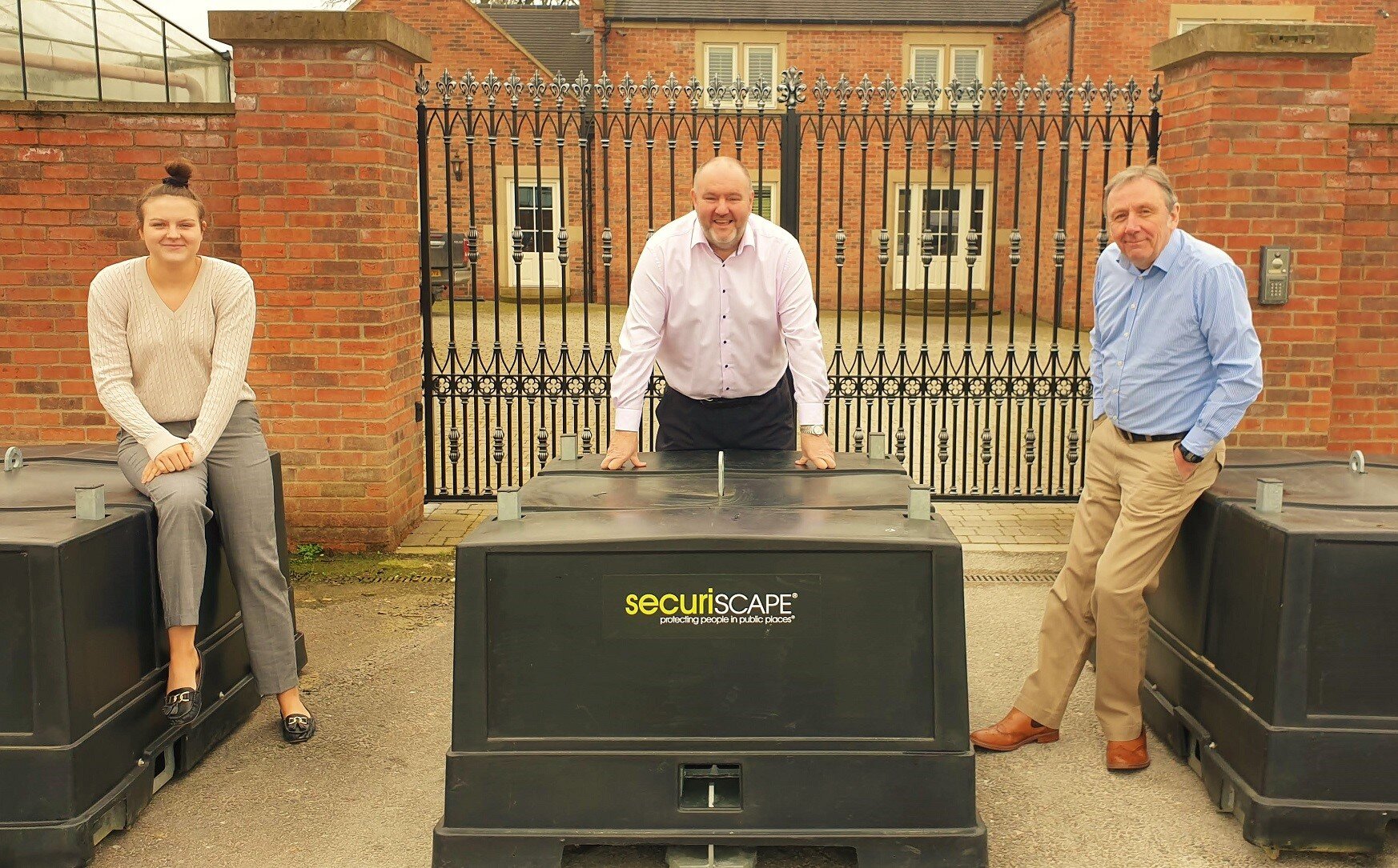 From left, Chloe Stone, who has joined Derby security products firm Securiscape as operations assistant, managing director Mark Stone and Dave Mott, who has been appointed as technical lead.