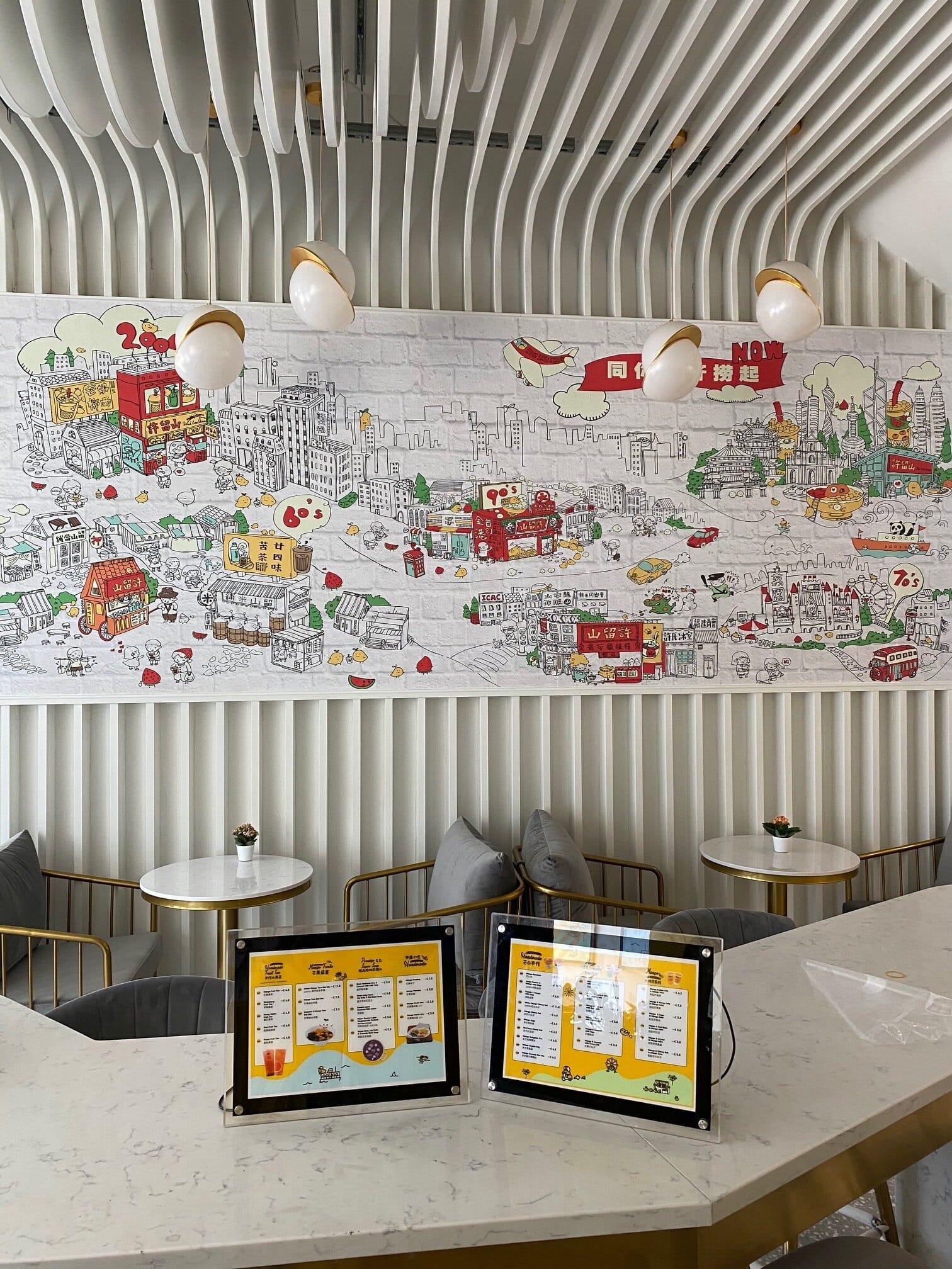 Diners can devour their desserts in the luxurious, recently renovated restaurant.