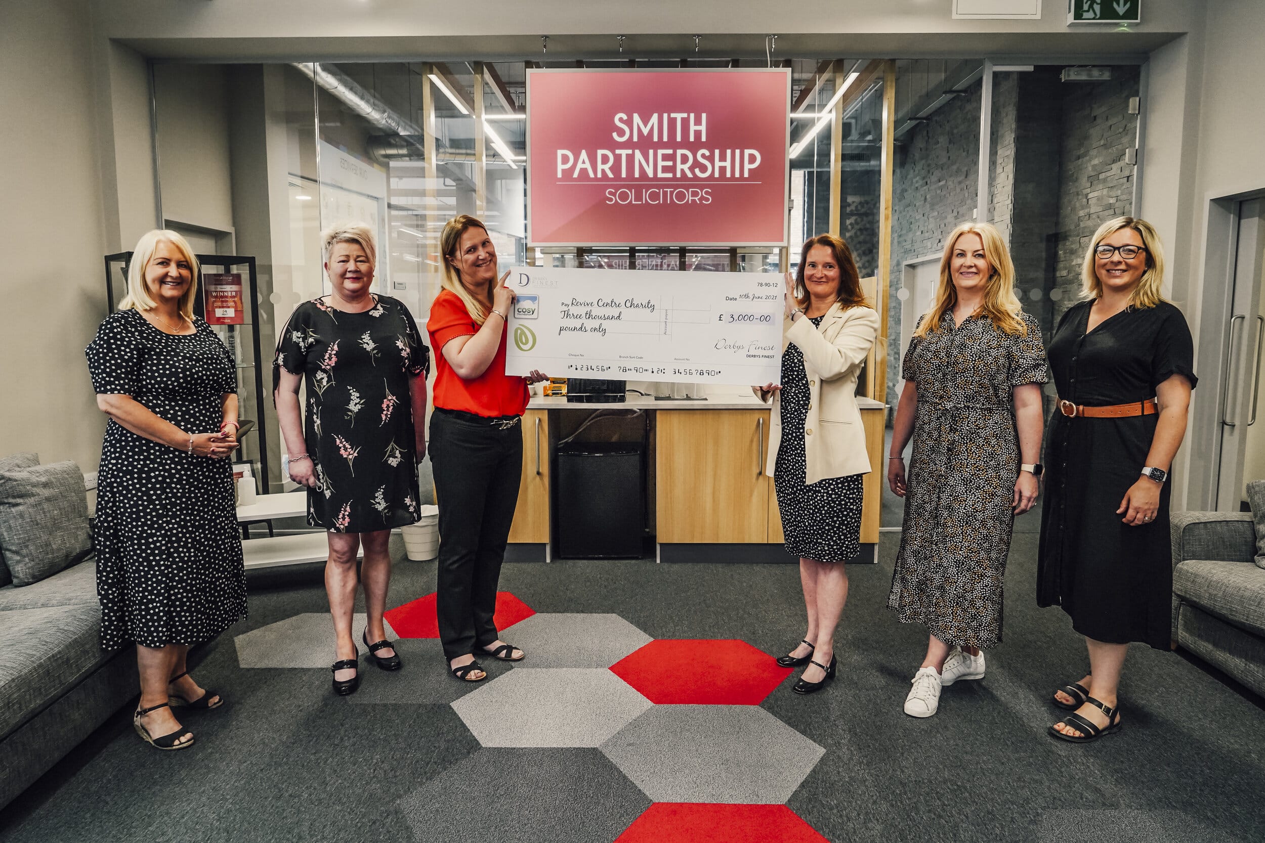 From left: Mercia Image Printing’s Amanda Strong, Gill Stubbard and Jo Andrew, of Derby charity Revive, Cosy Direct’s Amanda Ellse, Claire Twells, of Smith Partnership, and Kerry Ganly, of Penguin PR. Picture by ‘AV It! Media