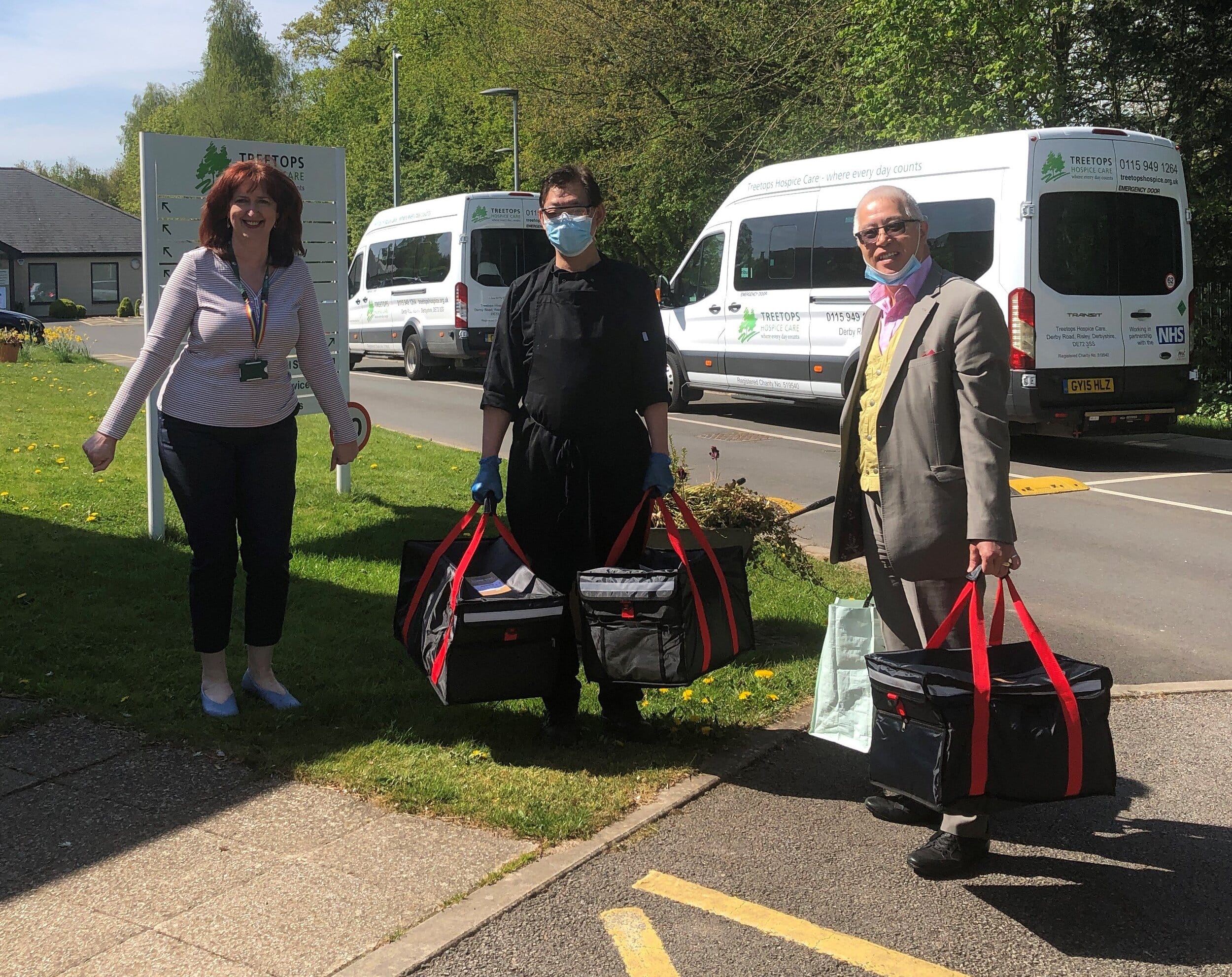 COSMO Derby have been delivering meals to Treetops Hospice staff
