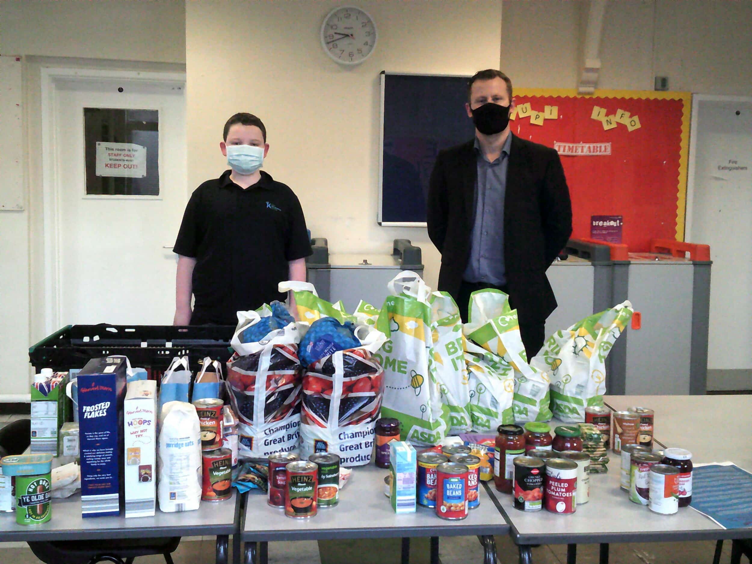 Derby’s Kingsmead School, in Bridge Street, has launched a food bank to support vulnerable families during the pandemic.
