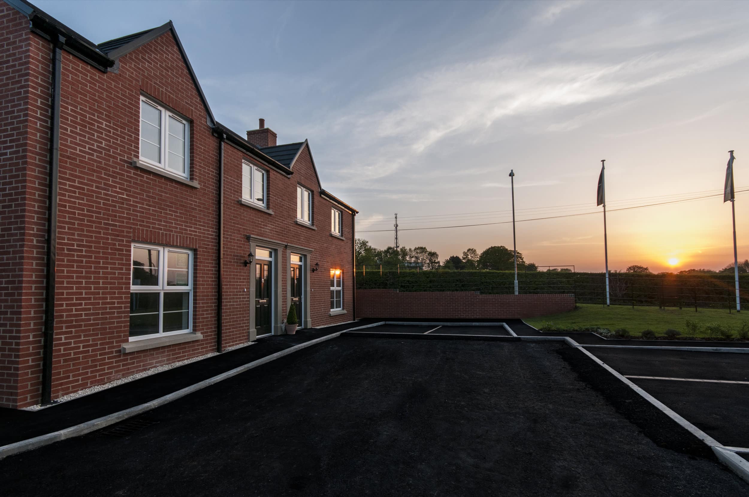 Deer Park boasta a range of three and four-bedroom homes with access via a private road.