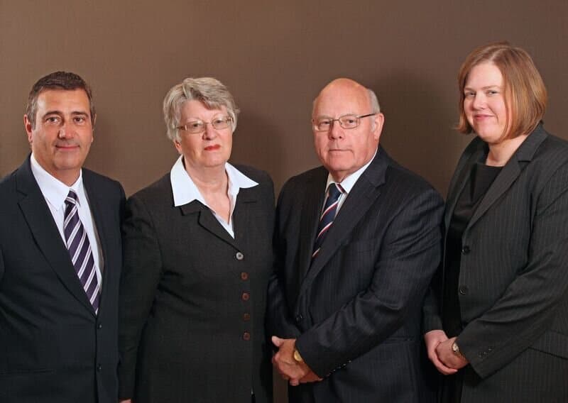 Barry Hutsby (second right), a partner Gillotts Funeral Directors, says that the coal find was a fascinating reminder of Eastwood’s coal-mining history, which ended when the Moorgreen Colliery closed in 1985.