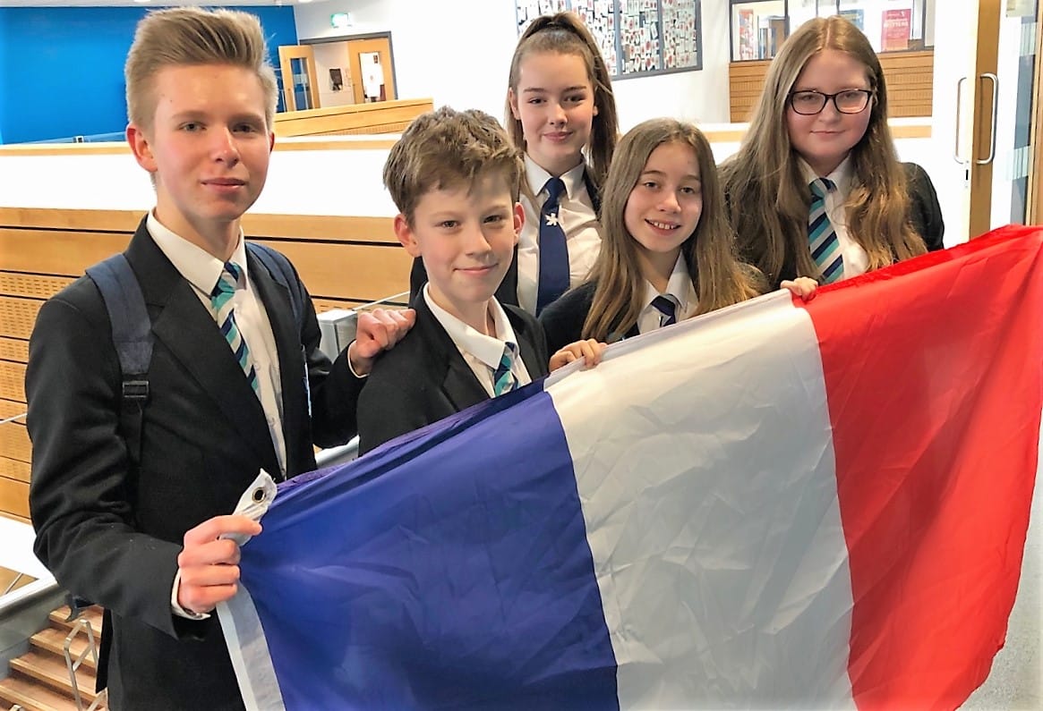 From left, Shirebrook Year 9 students Joshua Browne, James Mowbray, Beth Warren, Holly Sykes and Ella Baugh are preparing to revive a school tradition by taking part in an exchange visit with a French school. Penguin PR: public relations, media and …