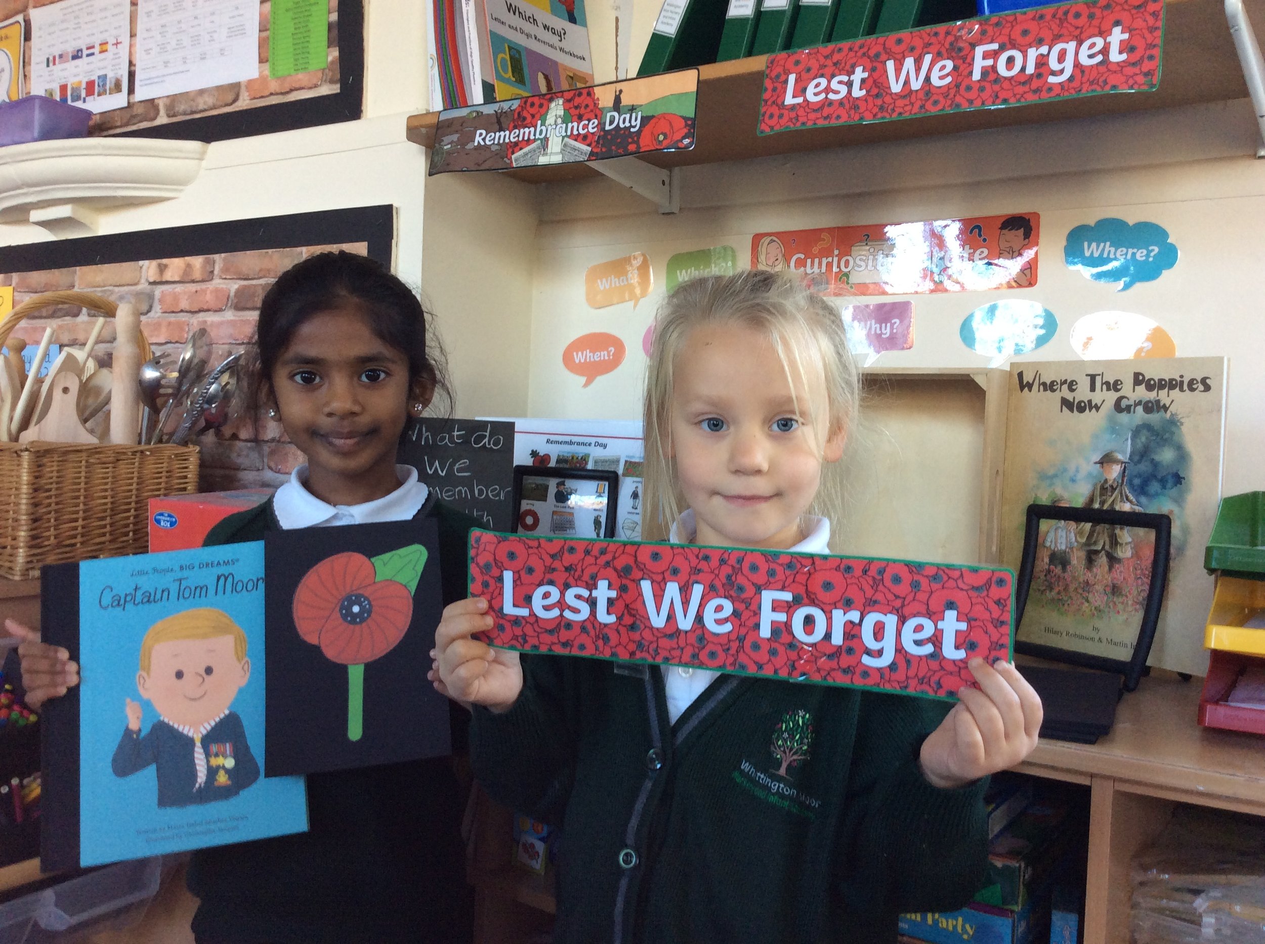 Pupils at Whittington Moor Nursery and Infant Academy have been learning about Sir Captain Tom Moore