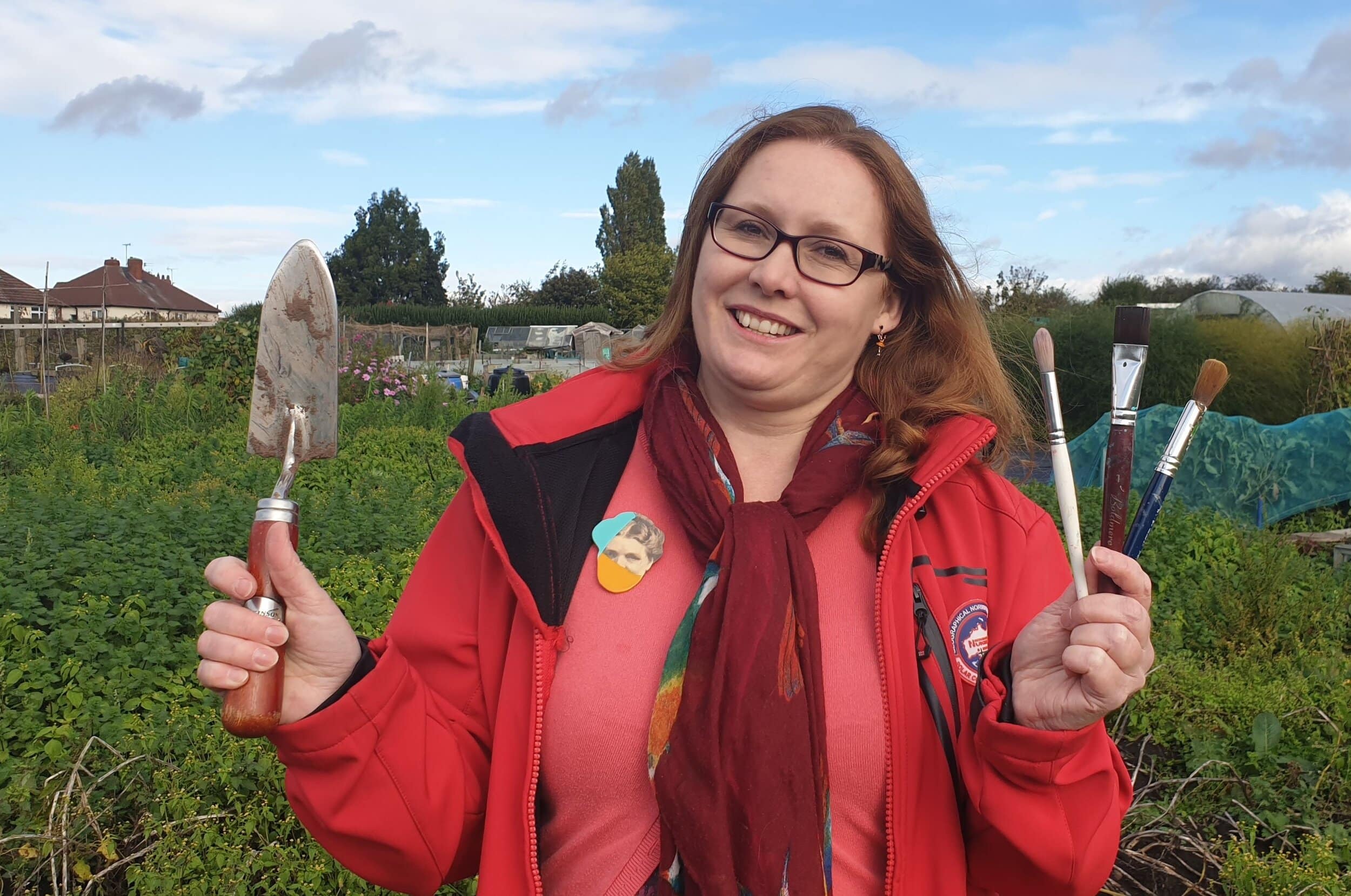 Mansfield artist Clare Taylor, who was one of two winners after pitching for funding at the Hard Heads and Hang Ups event, which was held in Nottingham last week and supported by East Midlands chemical company Lubrizol.. Penguin PR: public relations…