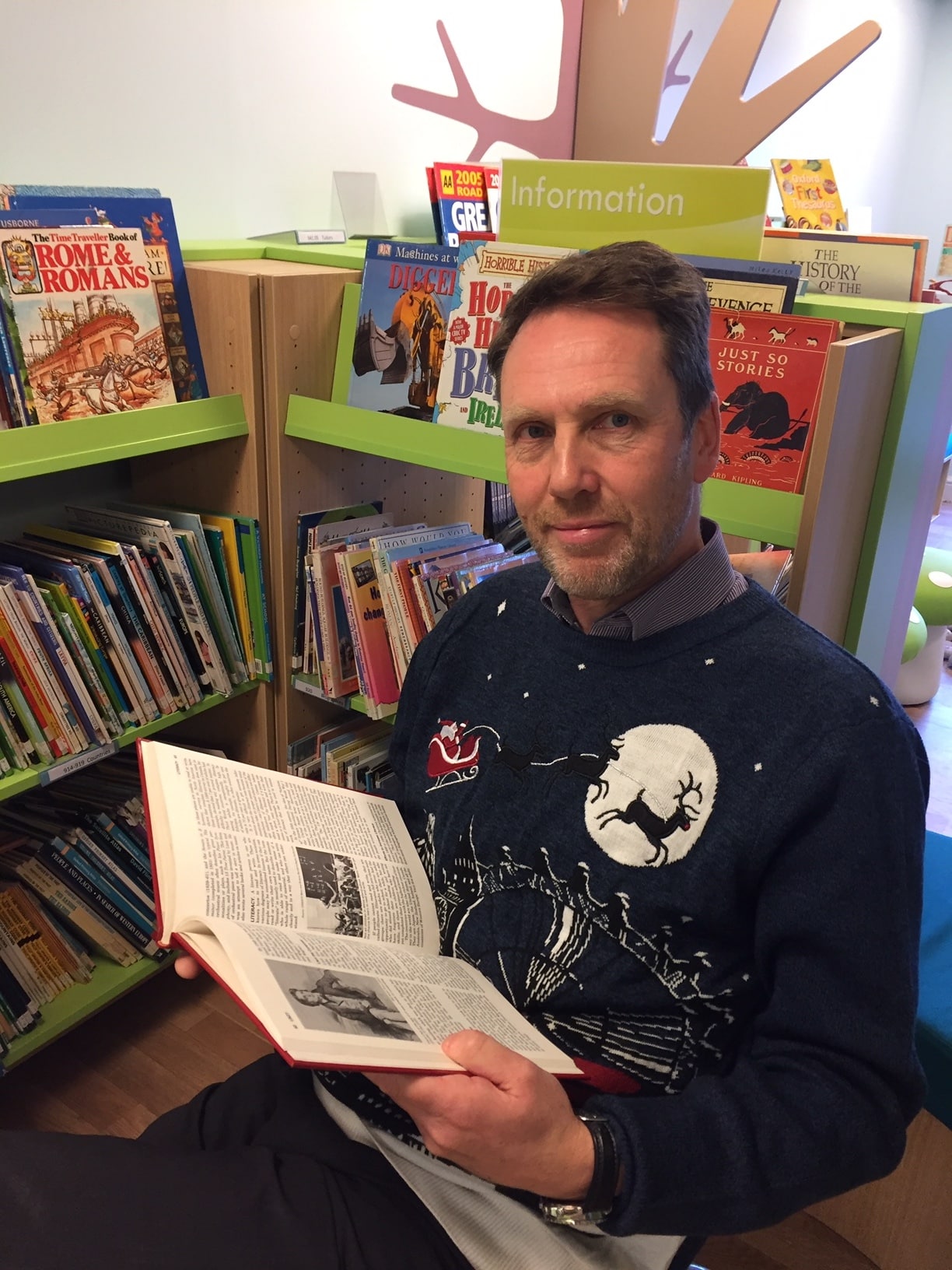 Photo shows: David Simpson, head teacher at Listerdale Junior Academy, has been told to be ready to travel to London for filming after he was placed on a shortlist of contestants waiting to appear on the ITV quiz show The Chase. Penguin PR: public r…