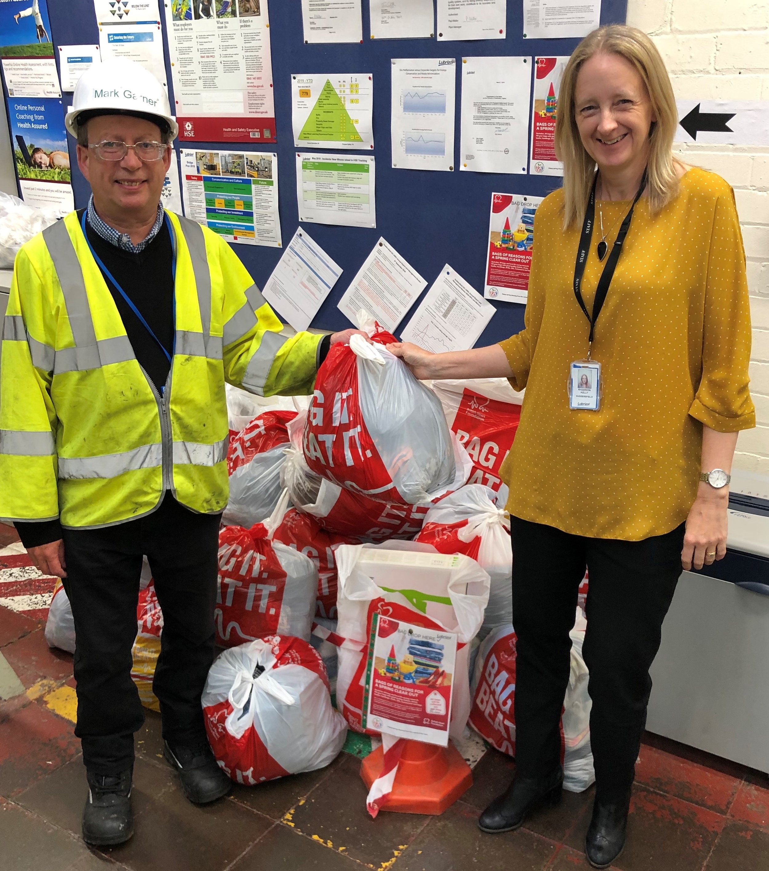 Pictured are Lubrizol staff from the Huddersfield branch. Penguin PR: public relations, media and communications