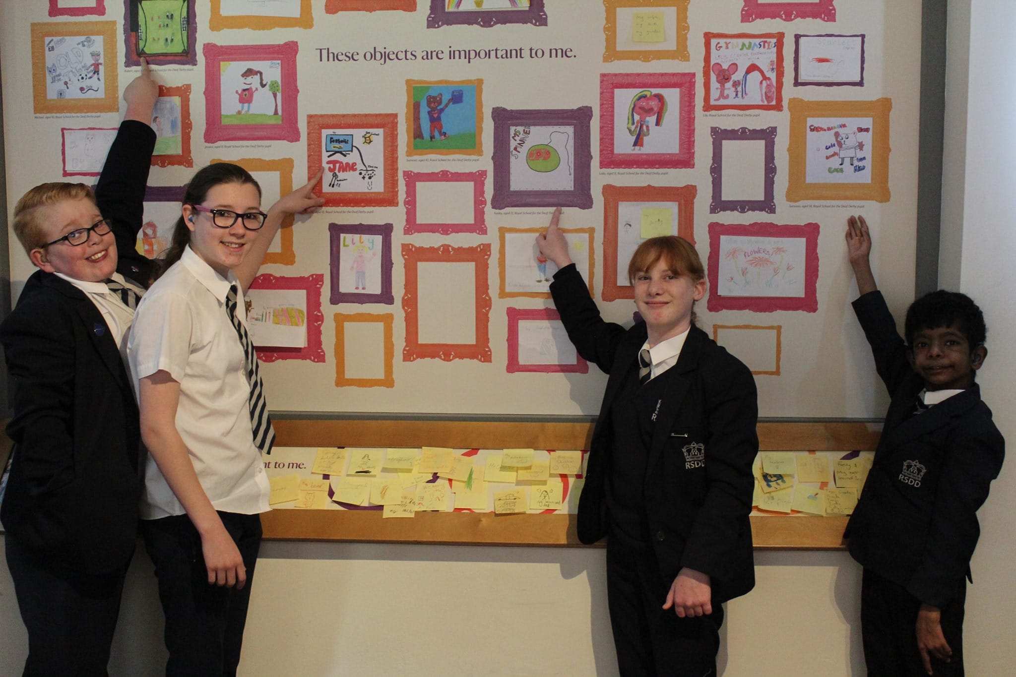 Pupils from the Royal School for the Deaf in Derby at the National Trust's Museum of Childhood in Sudbury. Penguin PR: public relations, media and communications