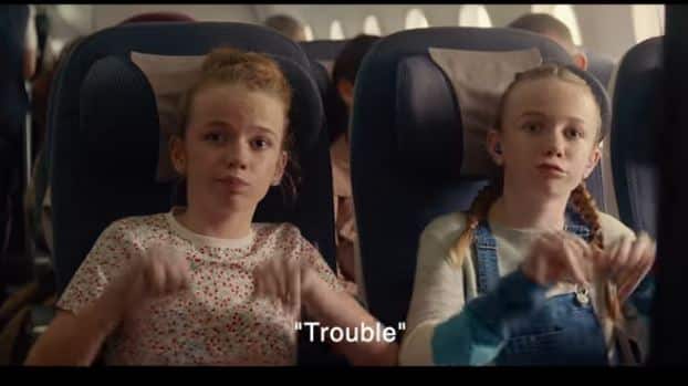 Rhianna and Natasha Cullen in the British Airways advert. Penguin PR - public relations, media and communications