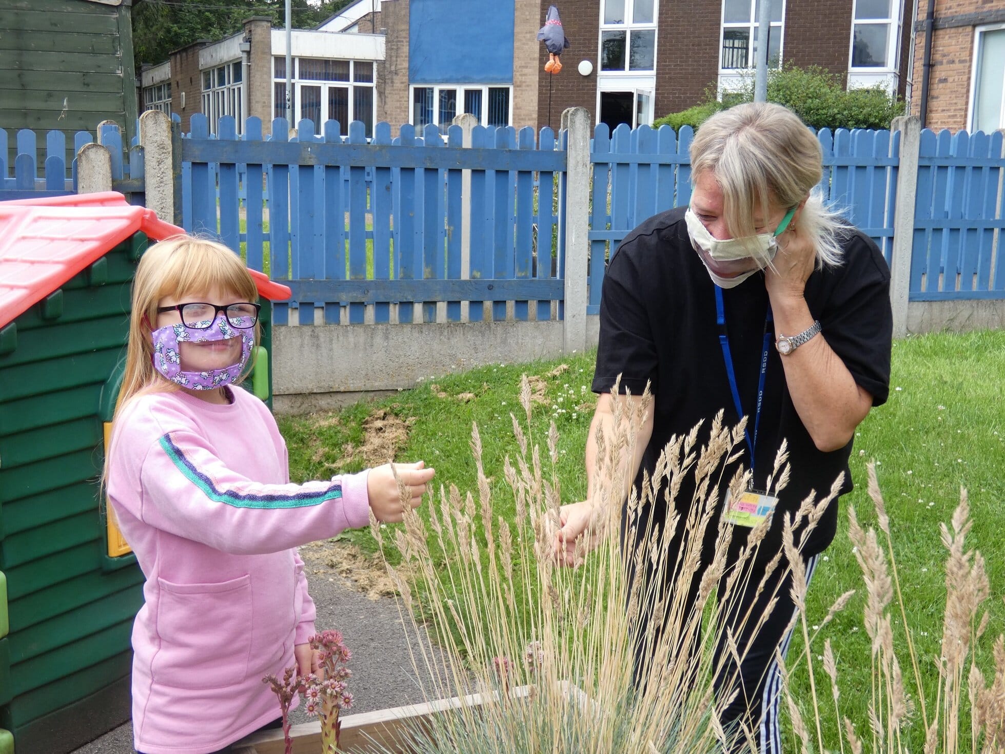 Teacher Teri Conlon  and  Serenn Rose age 10
