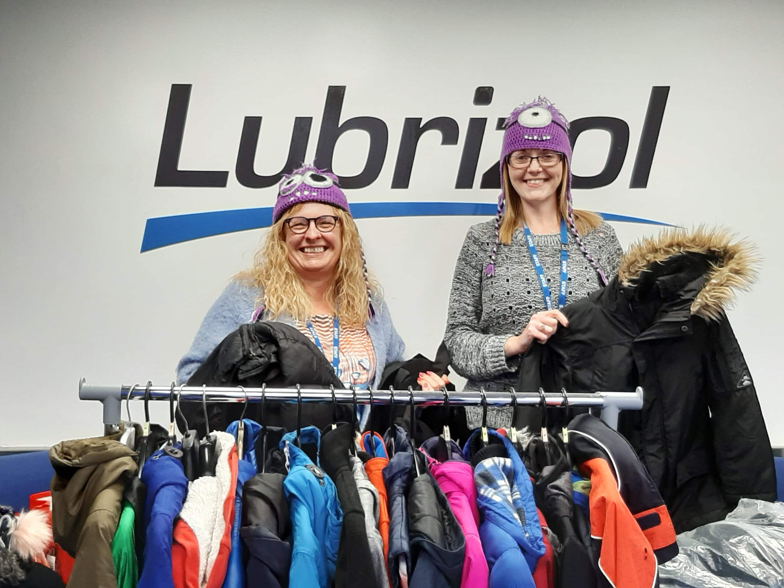 School children in West Yorkshire will be able to wrap up warm this winter thanks to a donation of coats and warm winter clothes from Lubrizol in Huddersfield.