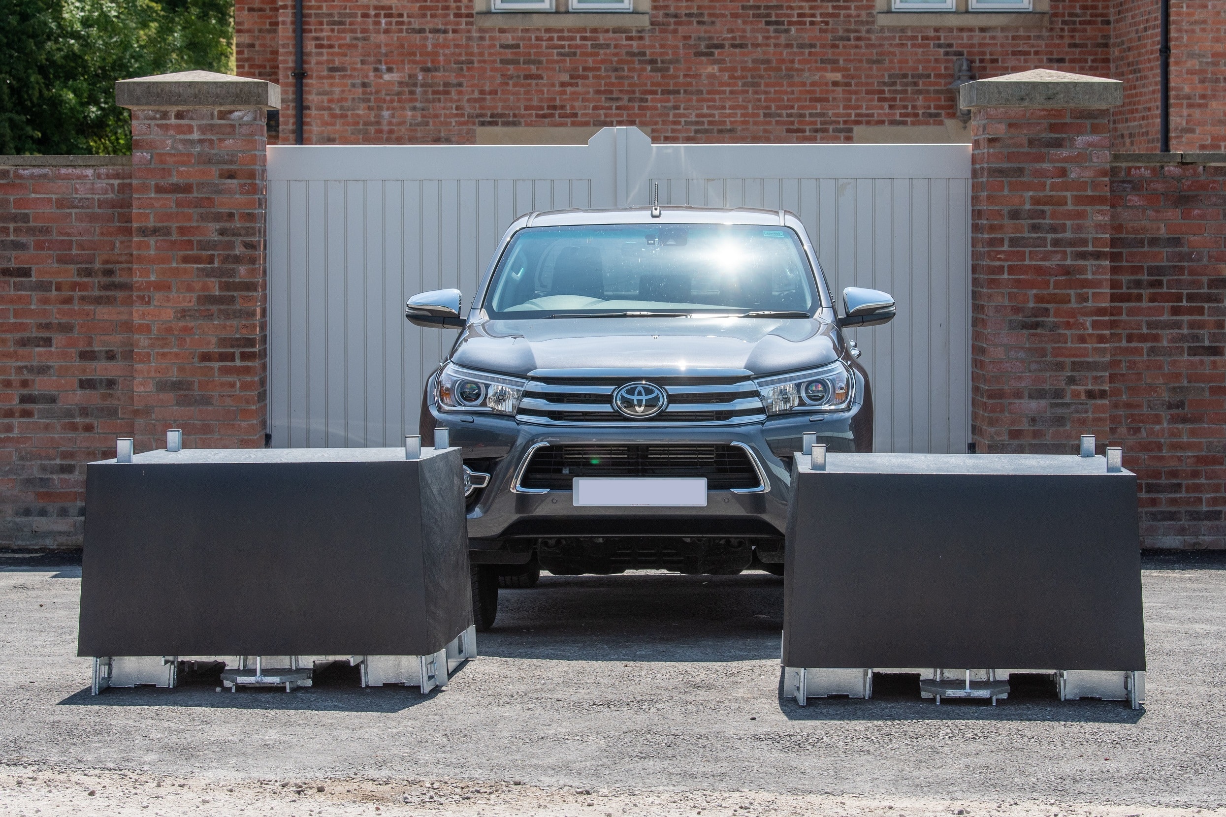 SecuriPods can also incorporate a floral display - and can be set up in a matter of minutes. Penguin PR: public relations, media and communications