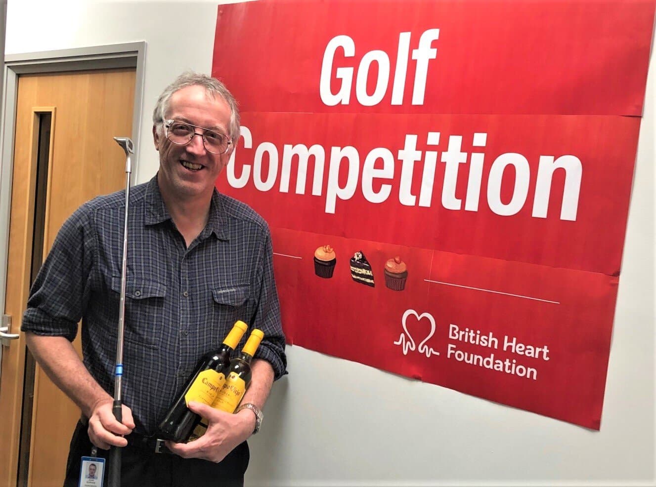 Senior research chemist John Durham, who won a crazy golf competition staged by the company in aid of the British Heart Foundation..jpg