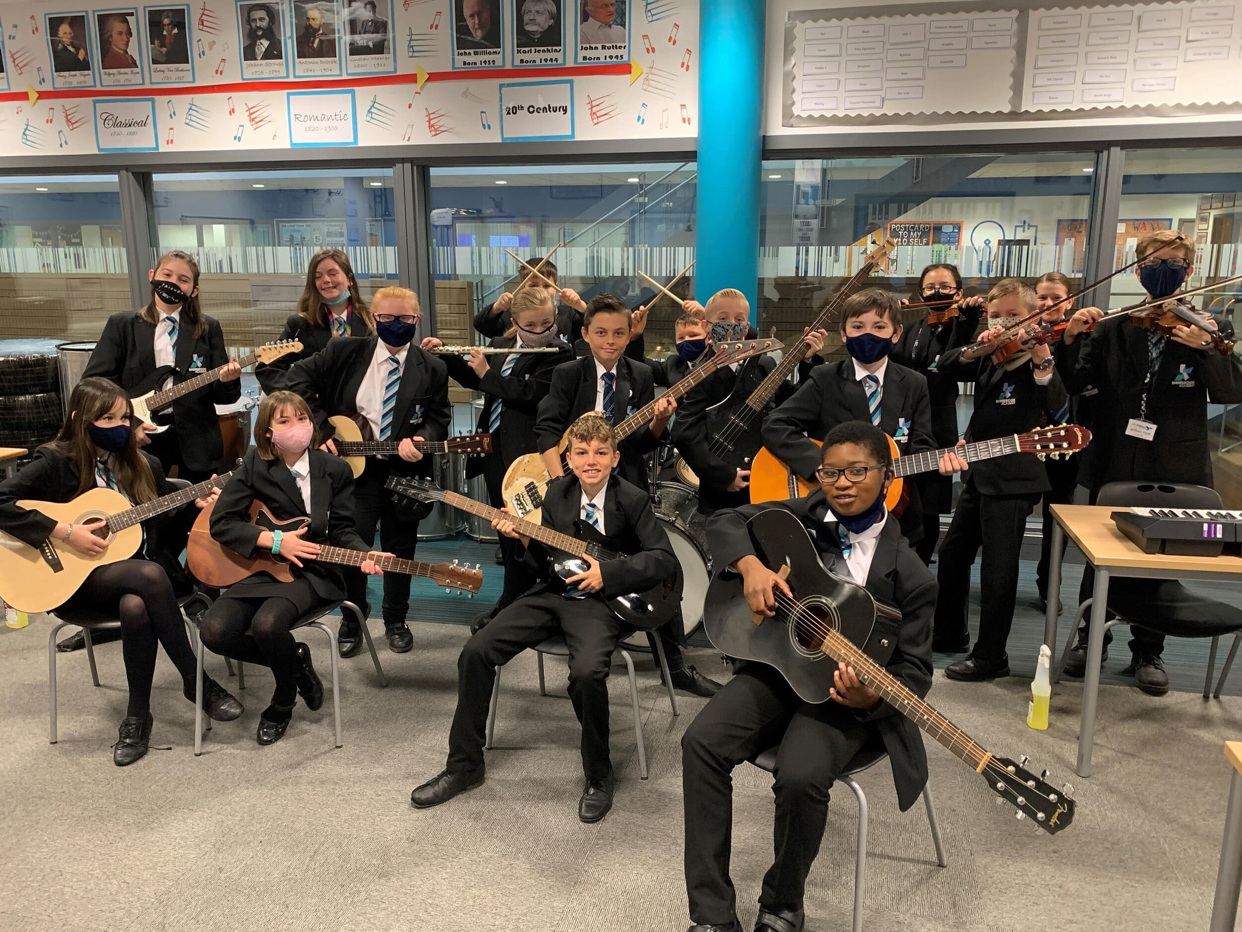 Shirebrook Academy is reporting a bumper crop of students asking to learn an instrument after music emerged as a  major coping strategy for the young people during the coronavirus lockdown.