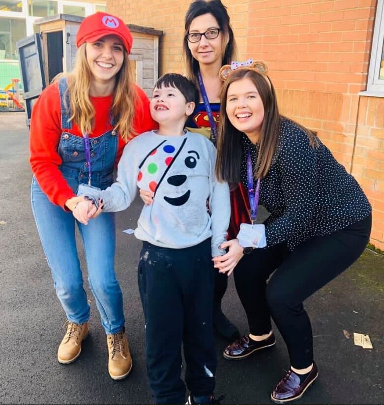 Staff at St Giles School in Derby performed Lean On Me using Makaton