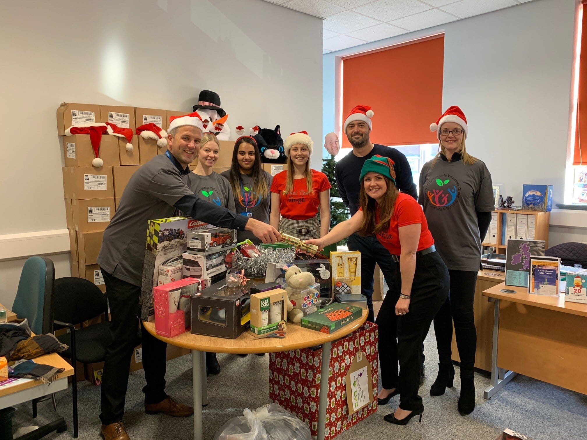 Staff from Lubrizol in Huuddersfield helped to deliver presents at Christmas on behalf of the Laura Crane Youth Cancer Trust.