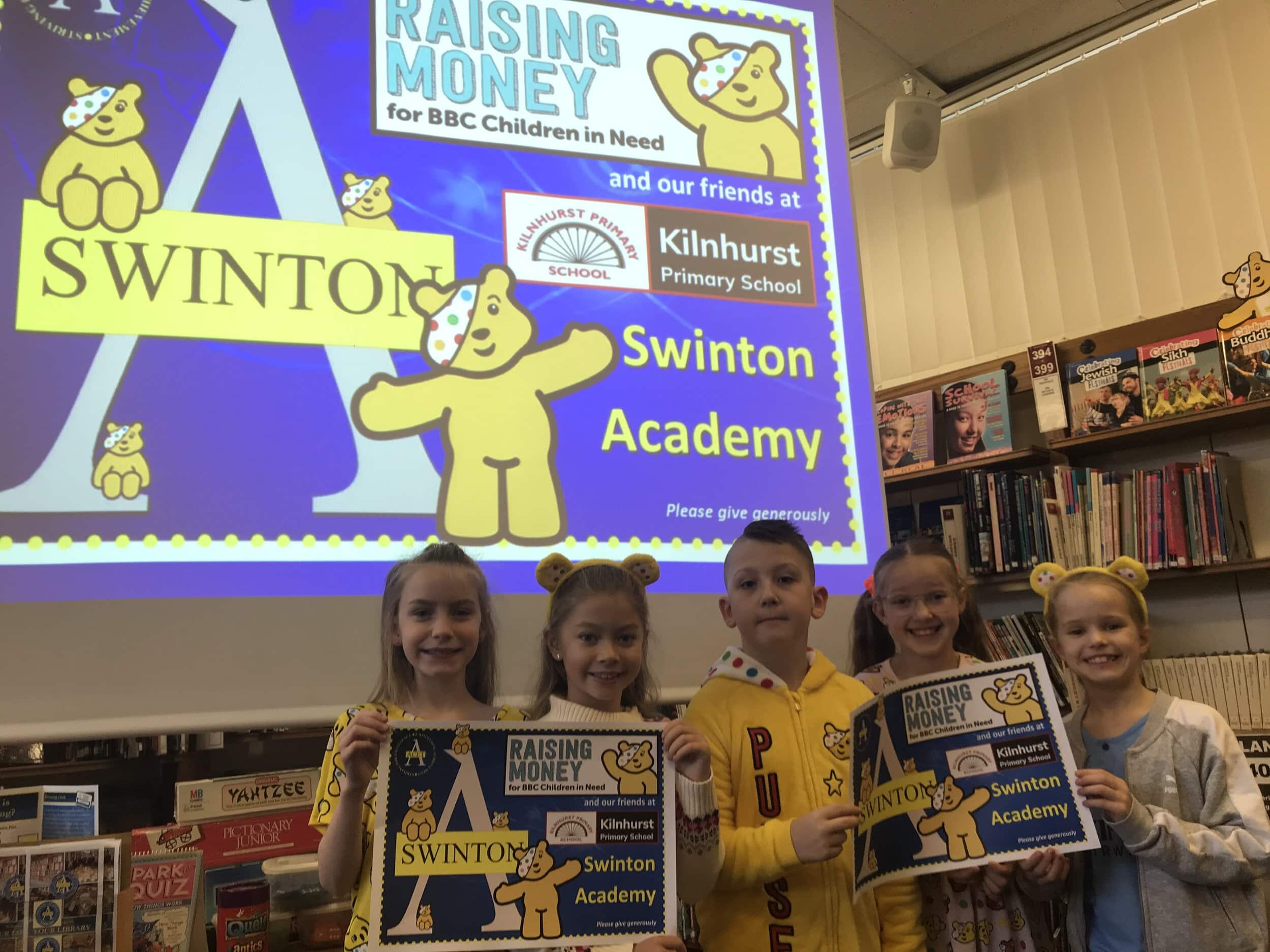 Swinton Academy raises money for Kilnhurst Primary School and Children in Need
