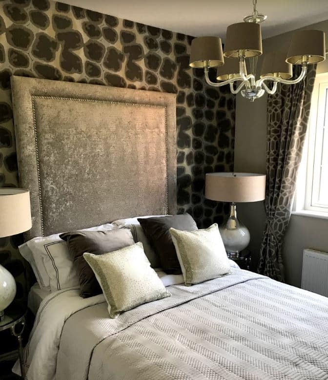 The beautiful bedroom at Deer Park was designed by Poppy McGinnis, who has predecited the top interior trends for 2019. Penguin PR: Public relations, media and communications