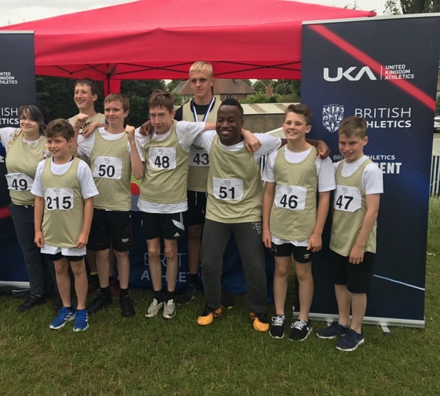 The team from St Martins School in Derby were representing the East Midlands at the British Athletics-backed Games. Penguin PR: public relations, media and communications