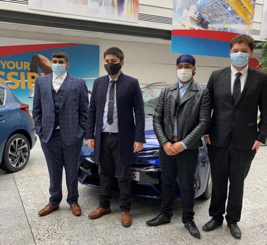 Four pupils from the Kingsmead school have been given apprenticeships at Toyota.