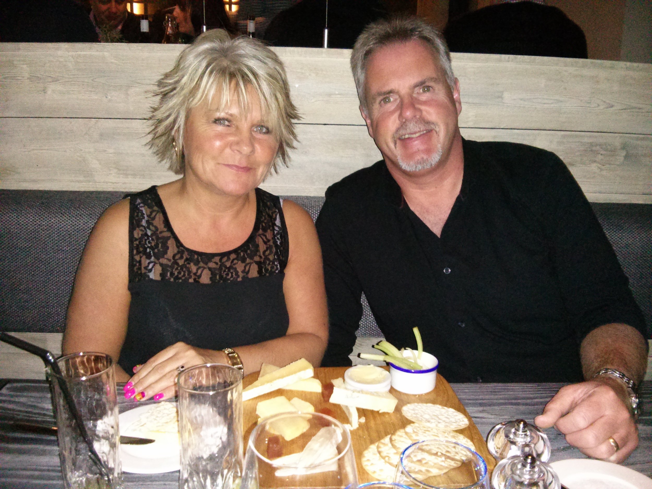 Tracey Osborne is pictured with husband Phil before his sudden death. Penguin PR: public relations, media and communications