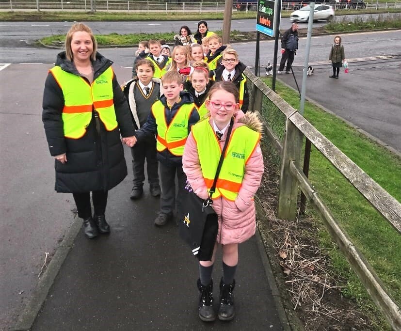 Listerdale Junior Academy’s Walking Bus is a runaway success, prompting the school to launch a recruitment drive for volunteers so that more pupils can take part.