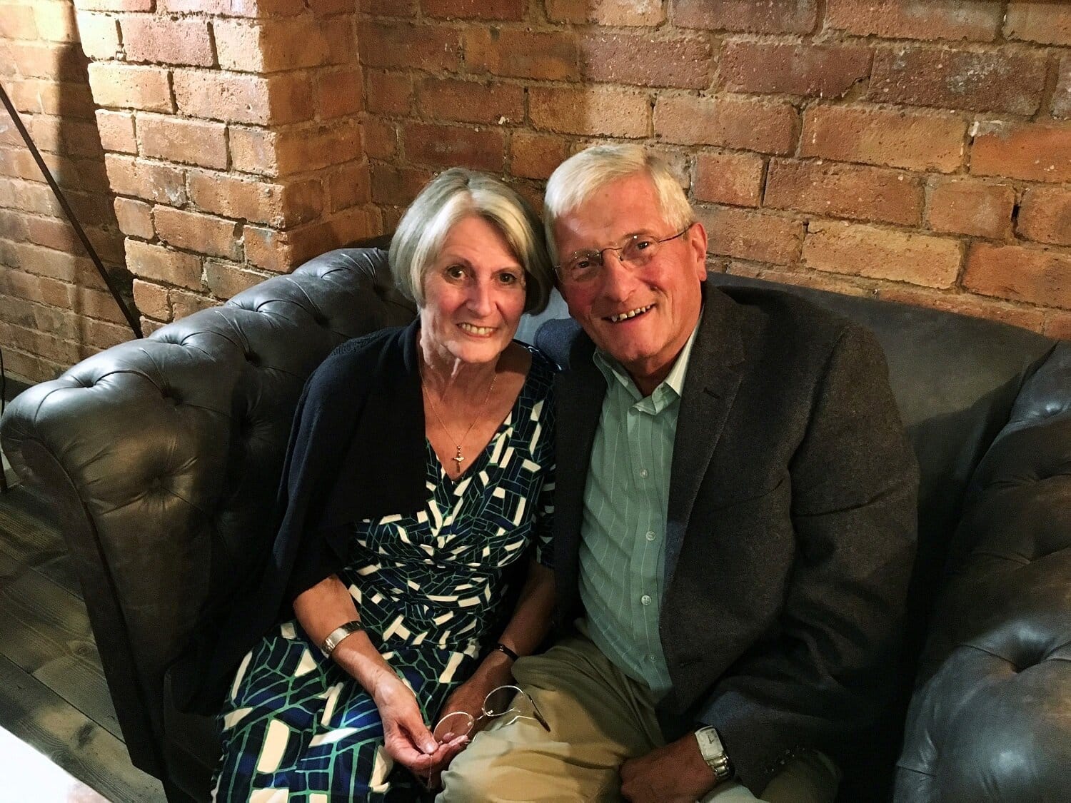 Walter Stone (with his wife Winifred), who inspired his son-in-law, Derby fashion designer Karl Shaw, to name a fruity craft IPA brewed by Derby Brewing Company after him.