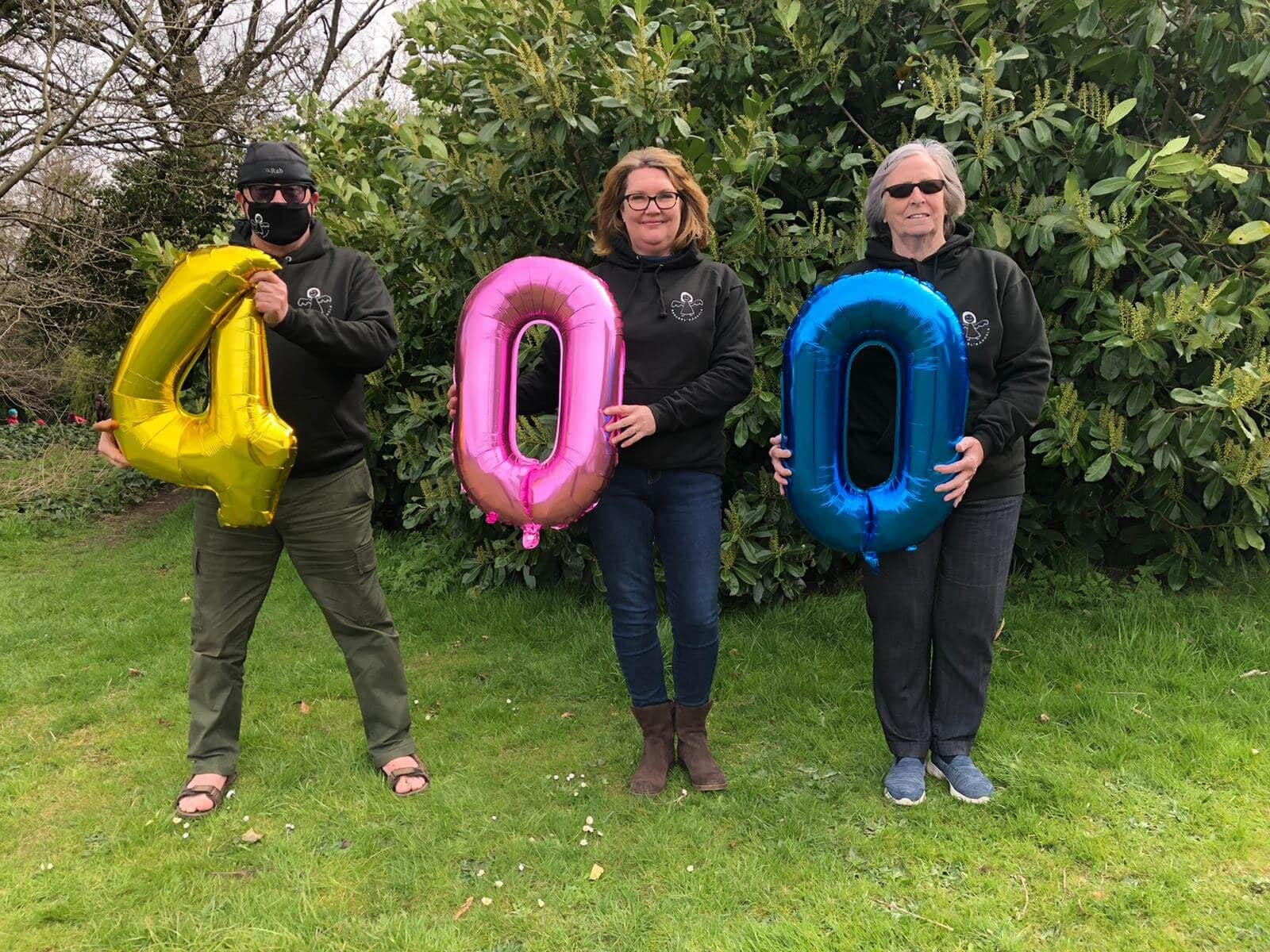 Annabel’s Angels trustees (from left) Mick Doody, Rachel Beaumont and Susan Gaskin&nbsp;celebrate the charity having handed out its&nbsp;400th&nbsp;grant to&nbsp;help a&nbsp;local family living with cancer&nbsp;pay for essential&nbsp;items.&nbsp;&nb…