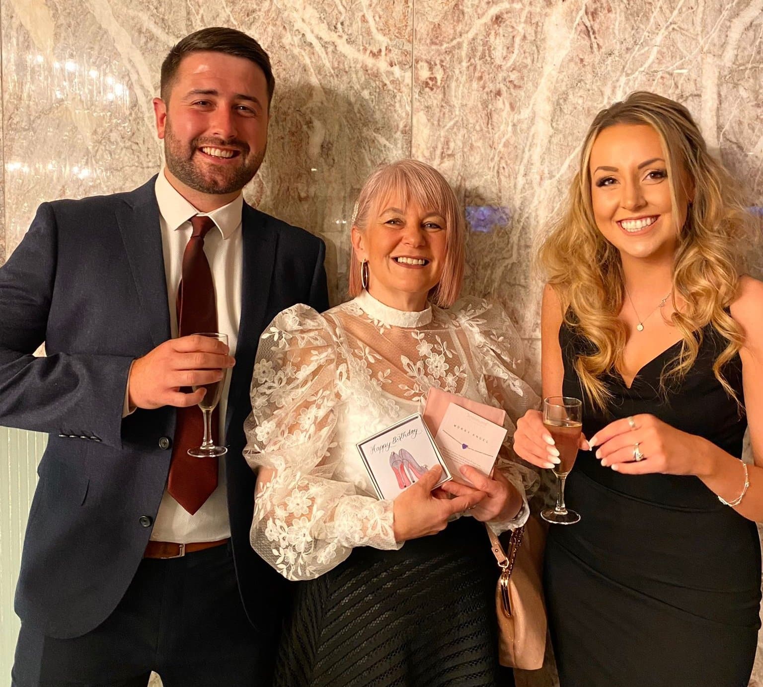 Liam Bilson with Kim of Cardzone and Kerry Bilson