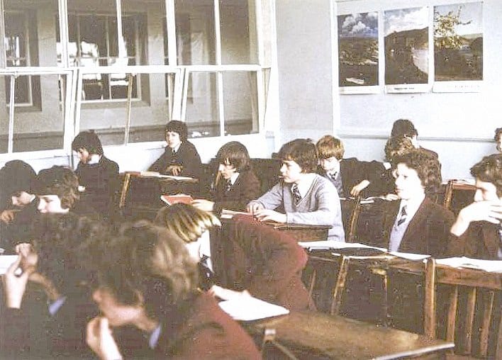 Classrooms at Bemrose were of a standard size, with an assumption that, once seated, pupils would remain seated, so very little circulation space was provided