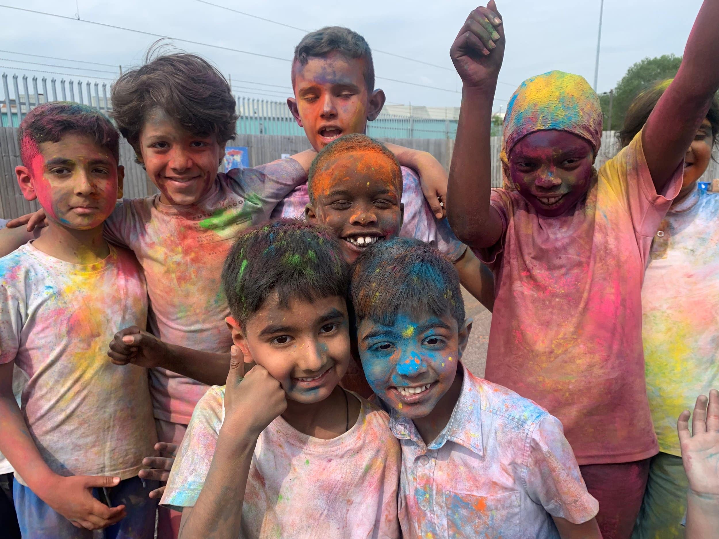 Pupils from Zaytouna Primary School in Derby took part in a Colour Run, thanks to Progressive Sports