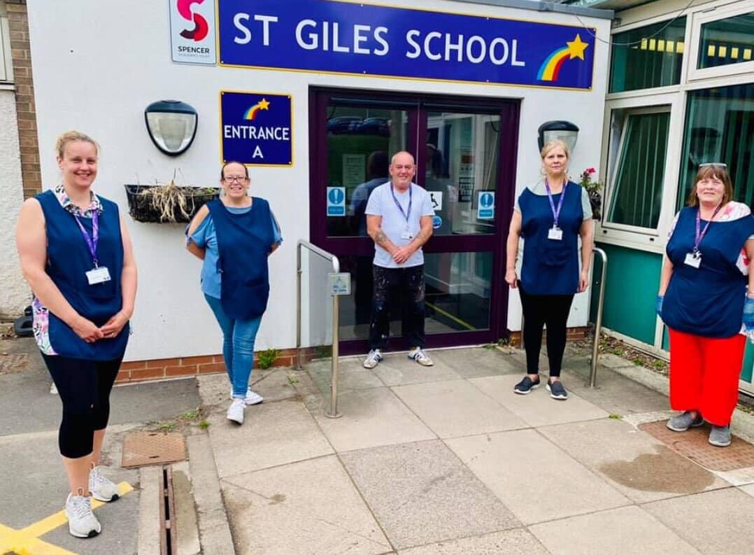 caretaker Craig Jackson, Jane Drew, Jane Crawley, Lisa Roome, Jennifer Hamilton and Gillian Clarke