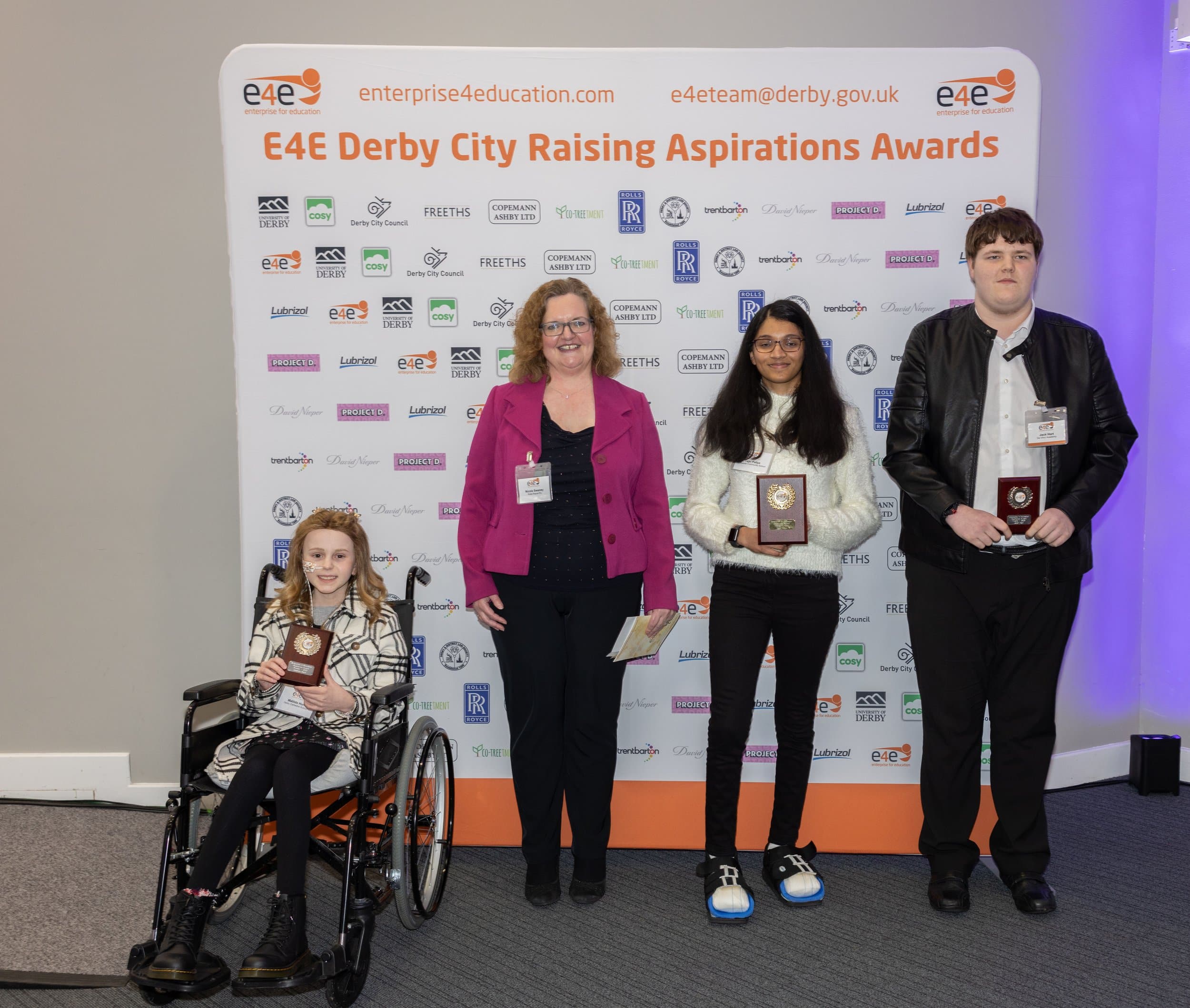 The E4E Awards took place at University of Derby