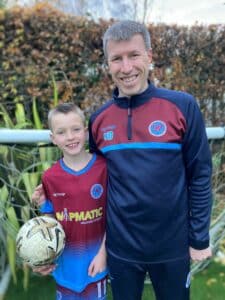 Mark Davies with son Joe