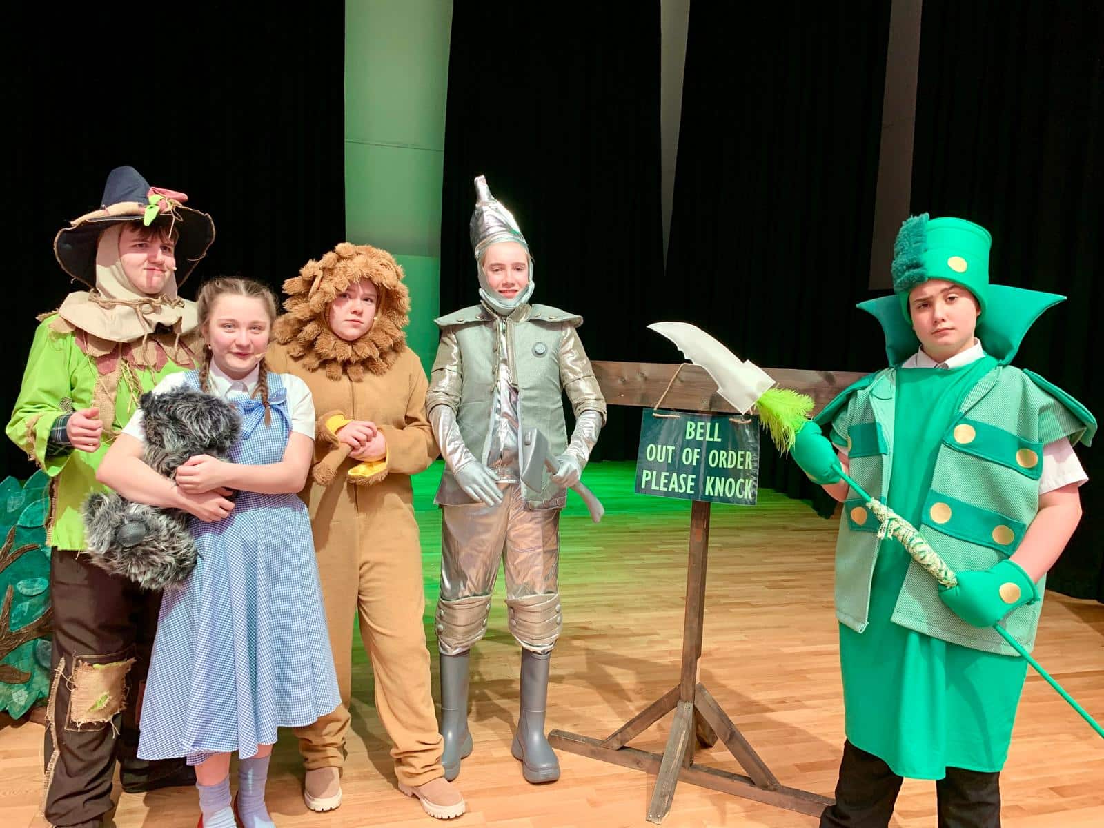 Derby Cathedral School pupils rehearsing for the Wizard of Oz
