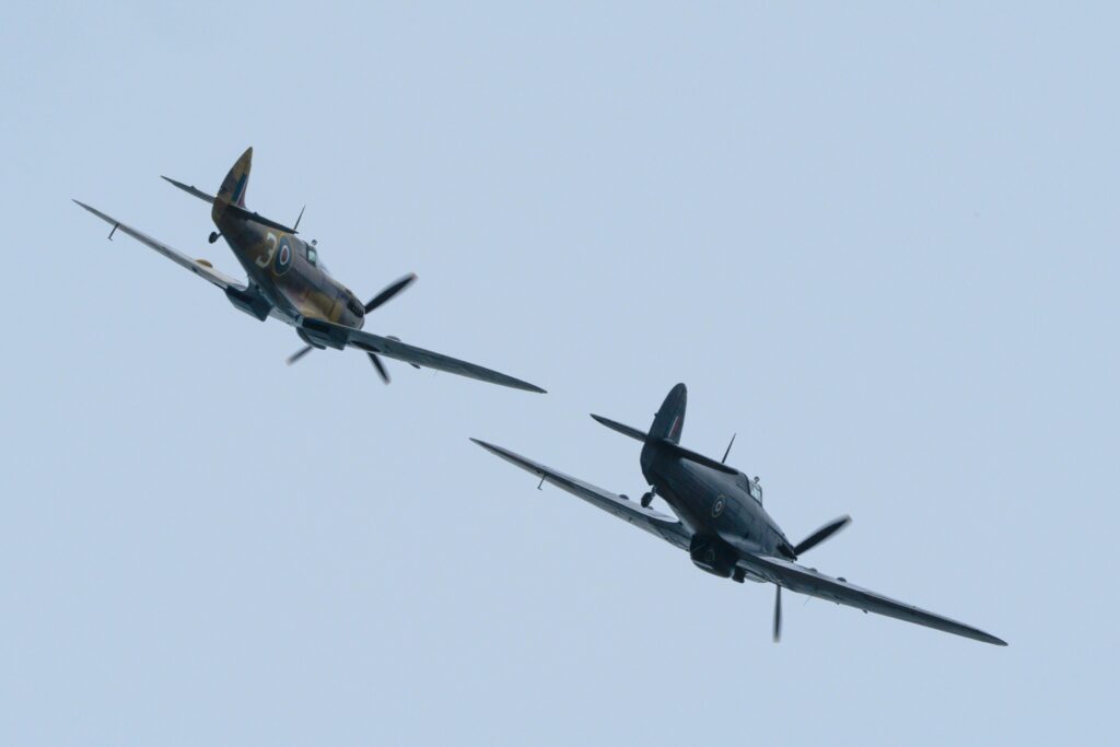 A Spitfire and a Hurricane from the RAF Battle of Britain Memorial Flight will perform a flypast at the Nottinghamshire County Show.