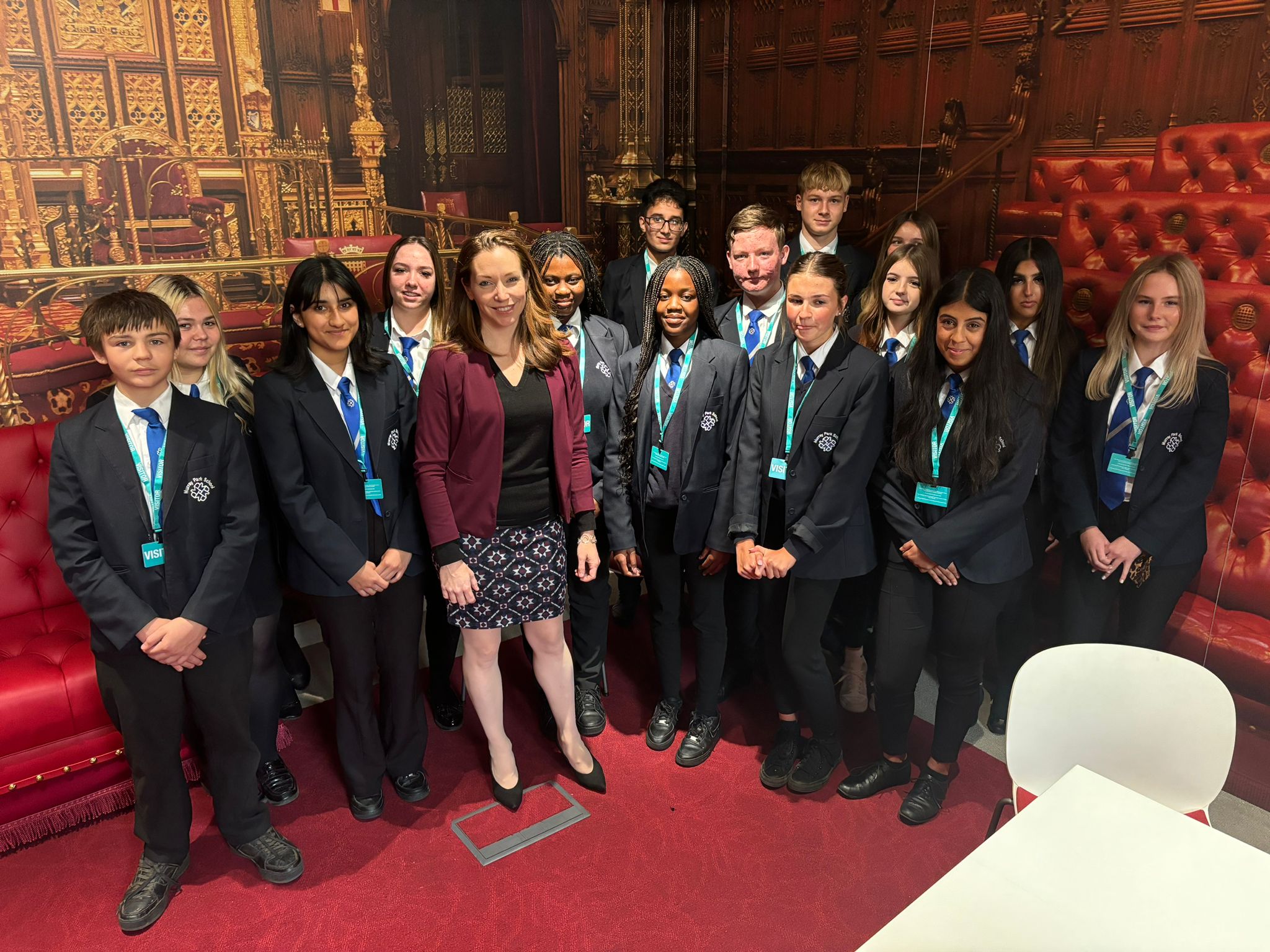 Pupils from Murray Park met Derby North MP, Catherine Atkinson during their visit to the Houses of Parliament