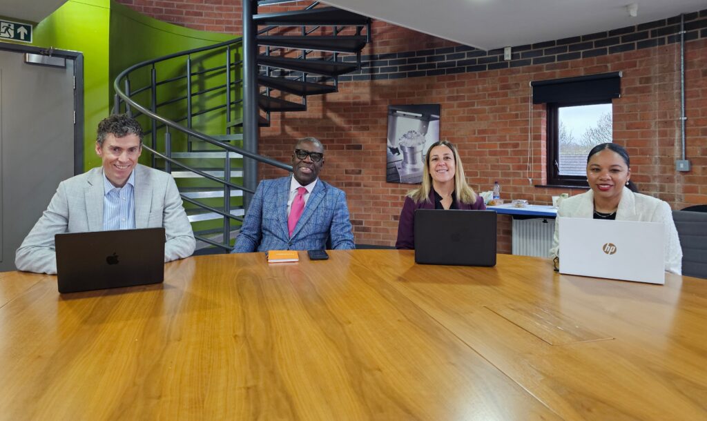 The JDR Group "Dragons" - from left, Will Williamson, David Roberts, Leanne Mordue and Kerry Baker.
