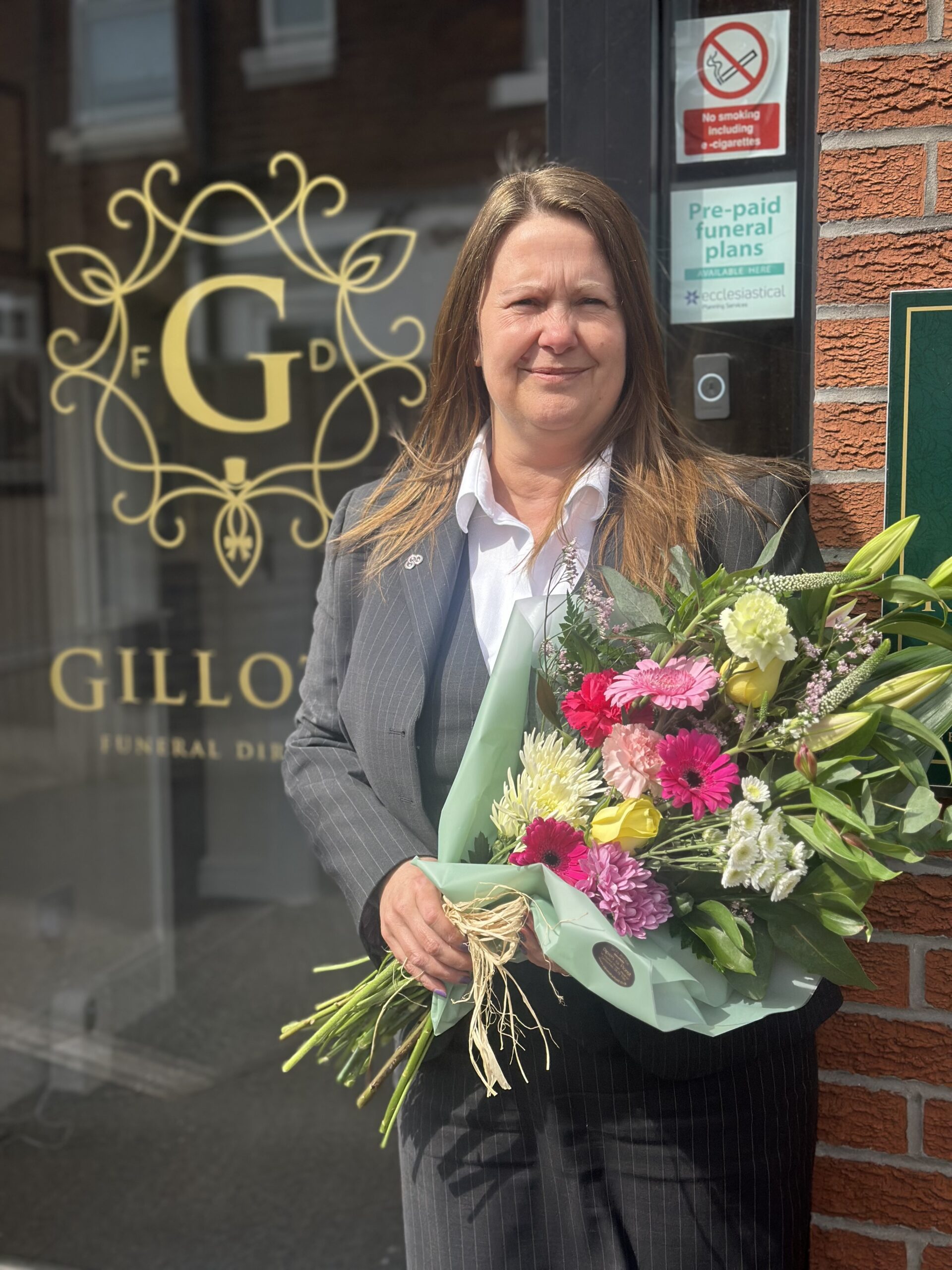 Amanda Outram celebrates a decade as a funeral arranger