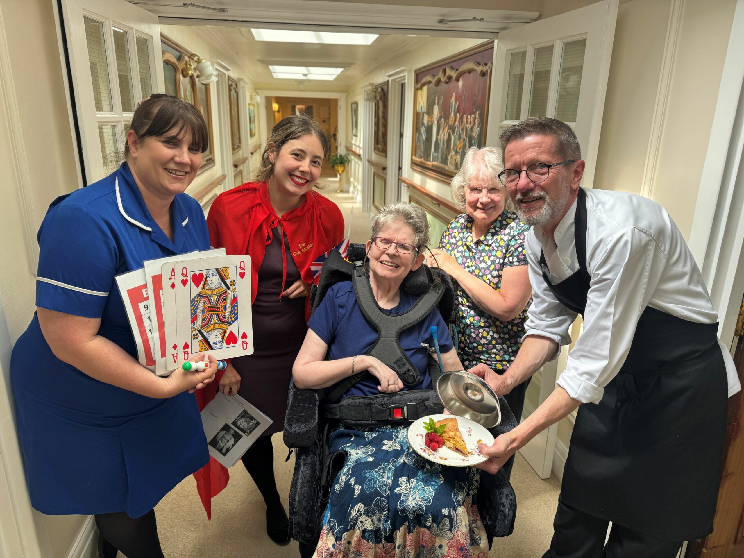 Residents and staff from Brookfields Nursing home