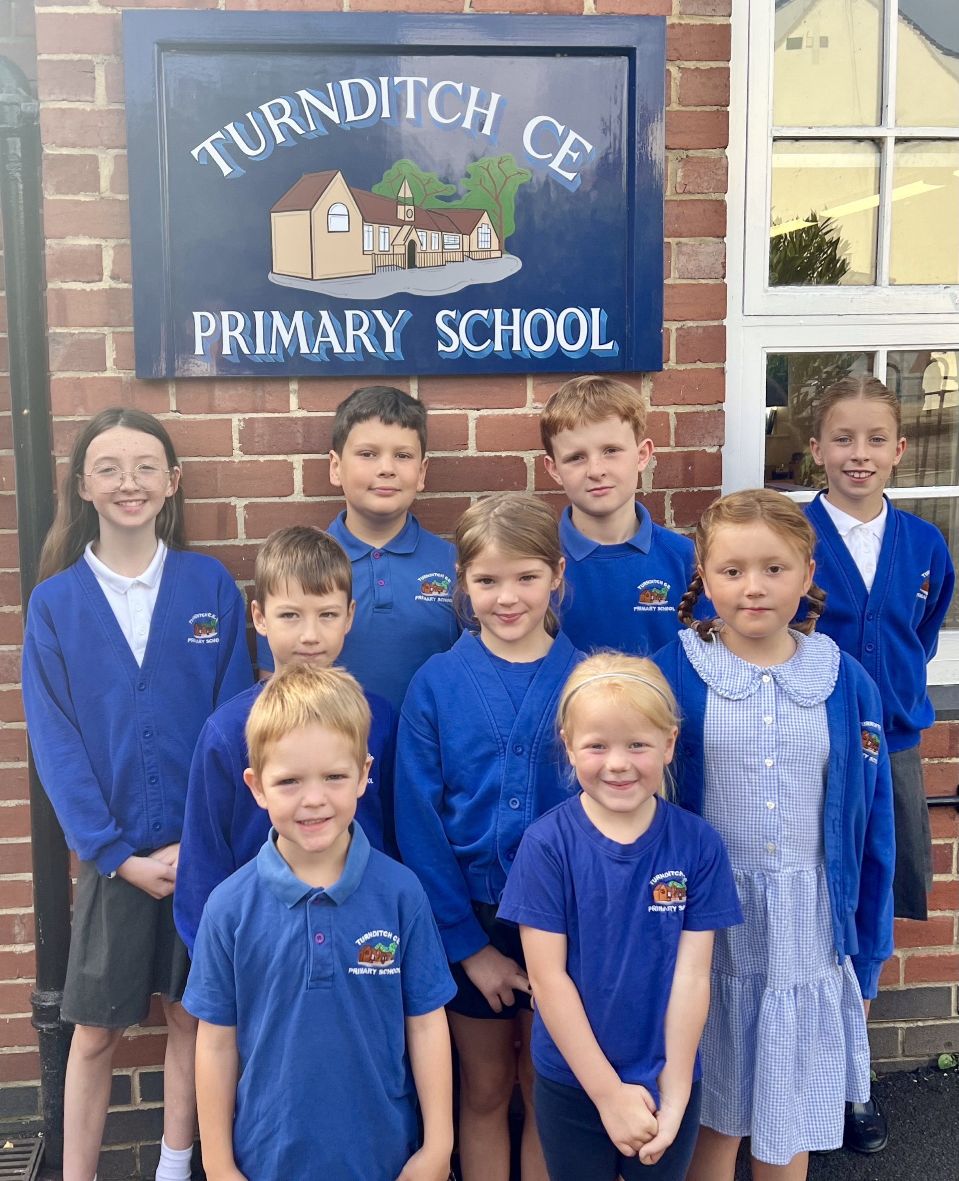 Students form Turnditch Church of England Primary School