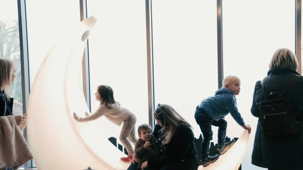 Unique free immersive ‘lullaby’ installation with giant crescent moon, huge daffodil and revolving mobile comes to Derby this month