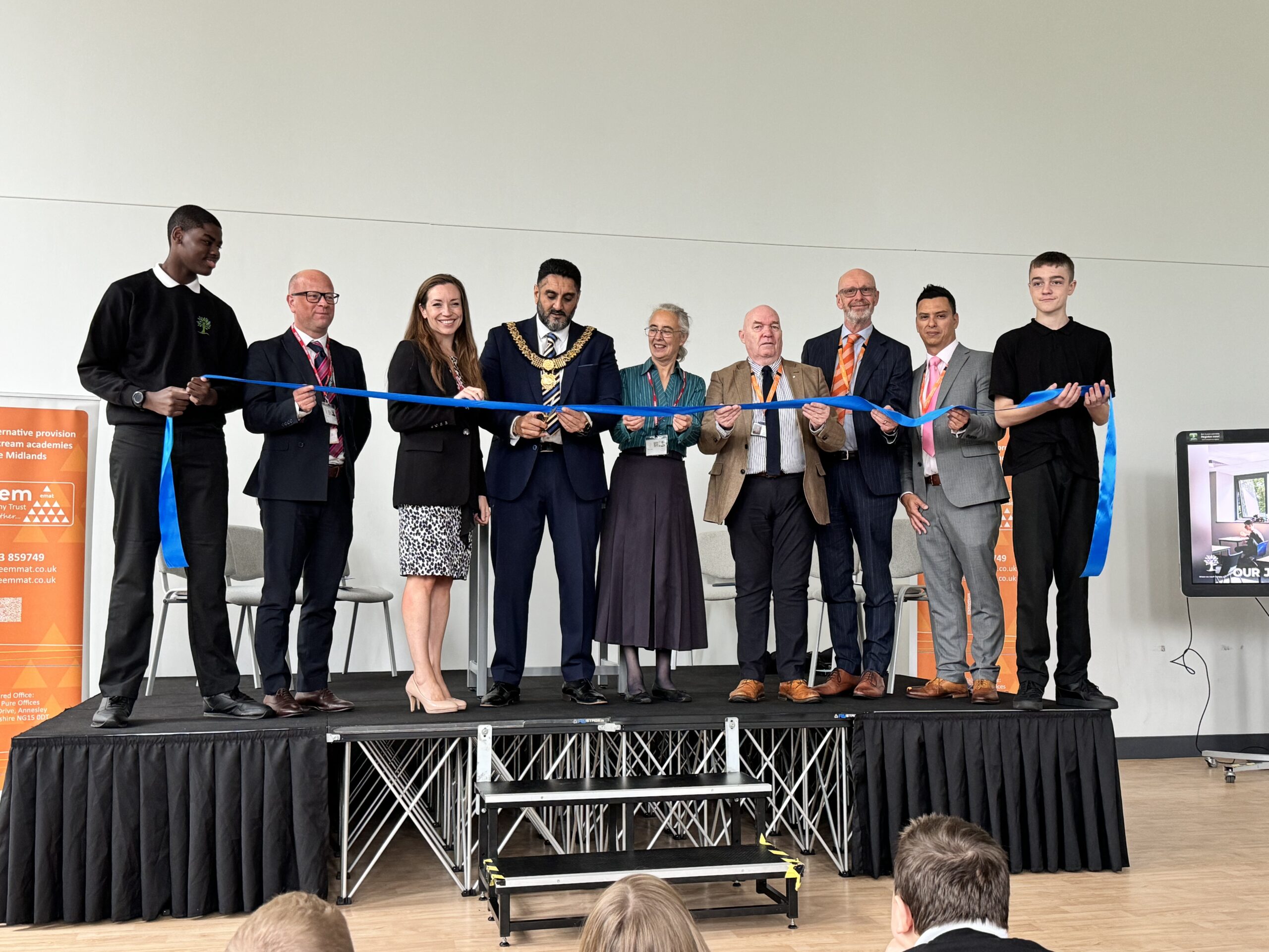 St Clare’s School, in Mickleover, welcomed dignitaries including the Mayor of Derby, Councillor Ajit Atwal, Derby North MP Catherine Atkinson and Liberal Democrat Councillor Lucy Care to cut the ribbon on the new facilities