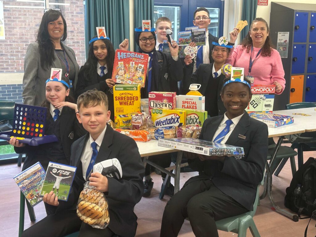 Pupils attending Breakfast Base at Murray Park School in Derby