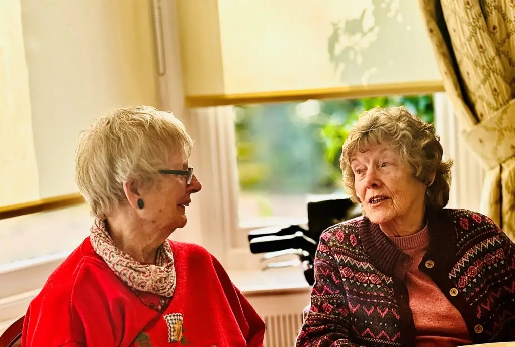 Annette Marples and Pat Meakin who have both had respite stays at Brookfields Private Nursing Home in Derby